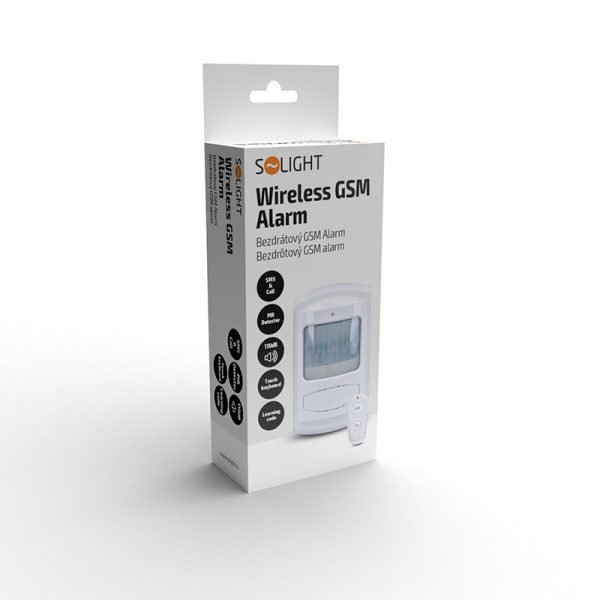 Solight GSM alarm, pohybový senzor, diaľk. ovl., biely - Image 4