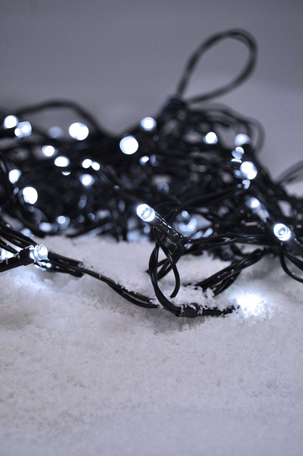 Solight LED vonkajšia vianočná reťaz, 400 LED, 20m, prívod 5m, 8 funkcií, IP44, studená biela - Image 5