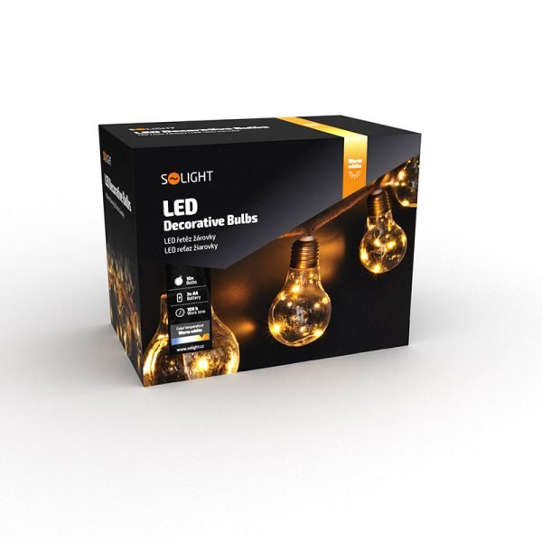 Solight LED dekoratívne žiarovky na provazu, 10x žiarovka, 30LED, 180cm, časovač 3x AA - Image 10