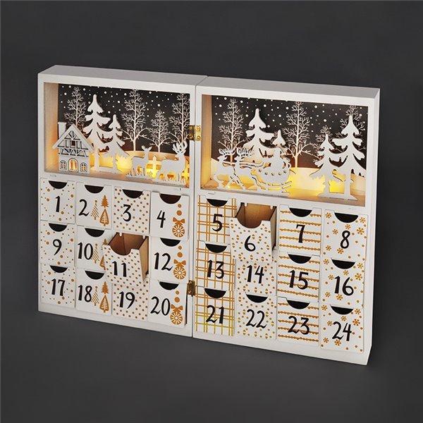 Solight LED adventný kalendár - kniha, 8x LED, 40x30cm, 2x AAA - Image 6