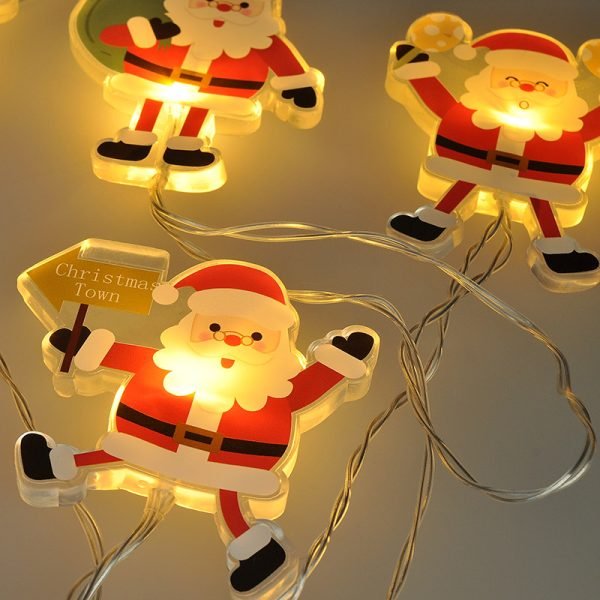 Solight LED okenná reťaz - Santa, 6x LED, prísavná, 120cm, 2x AA - Image 9