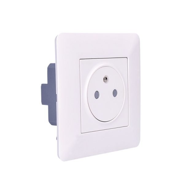 Solight zásuvka Slim PUSH, bezpečnostný posuvný stred, biela - Image 3