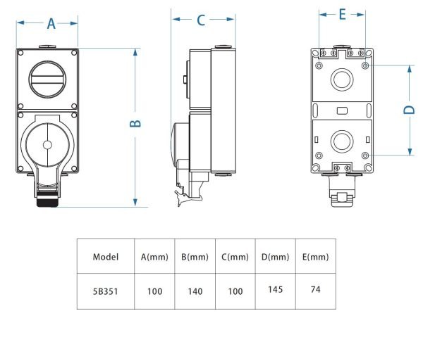 Solight zásuvka IP66 s vypínačom, vodotesná a prachotesná - Image 11