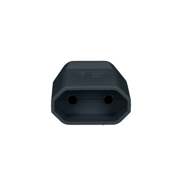 Solight zásuvka plochá 2.5A, priama, IP20, čierna - Image 2