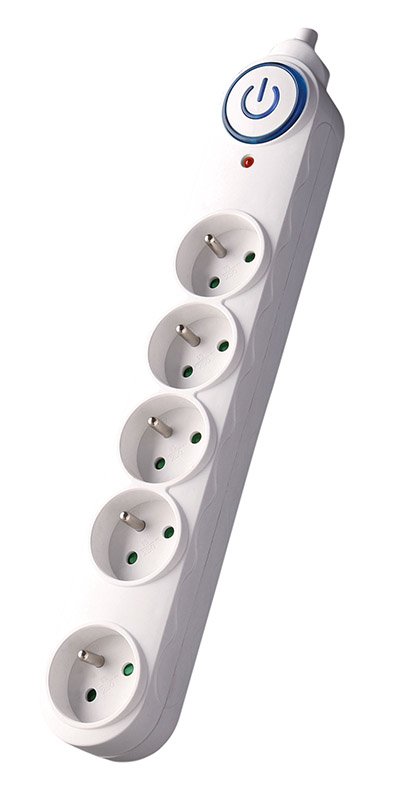 Solight prepäťová ochrana, 150J, 5 zásuviek, 1,5m, biela - Image 4