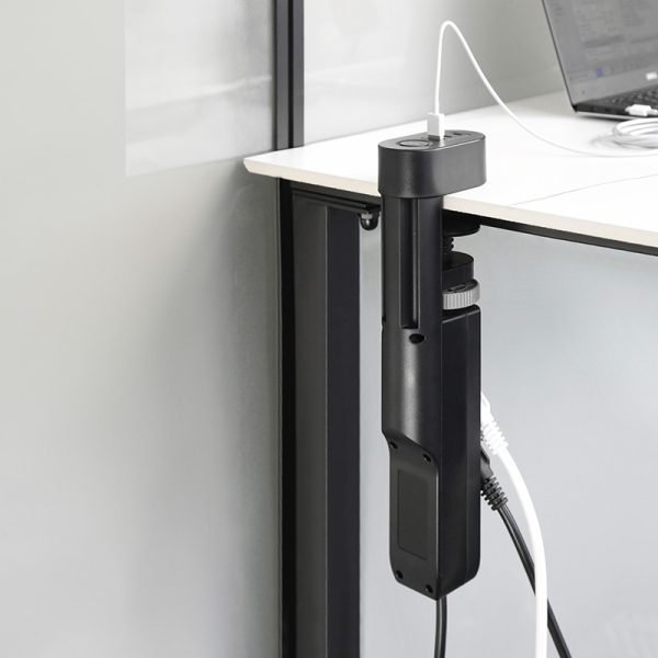 Solight 3z + USB A+C prenosné stolné zásuvky, 2m, čierna, USB rýchlonabíjačka 20W PD - Image 4