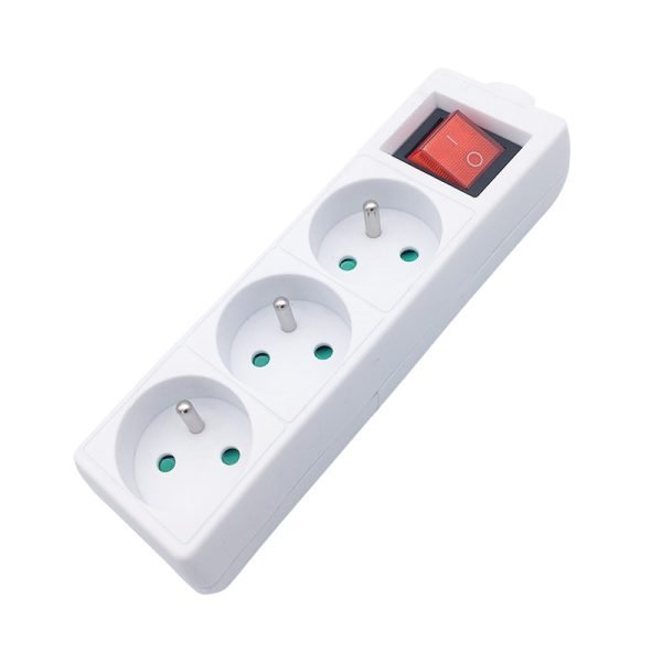 Solight viacnásobná zásuvka, 3 zásuvky, vypínač - Image 2