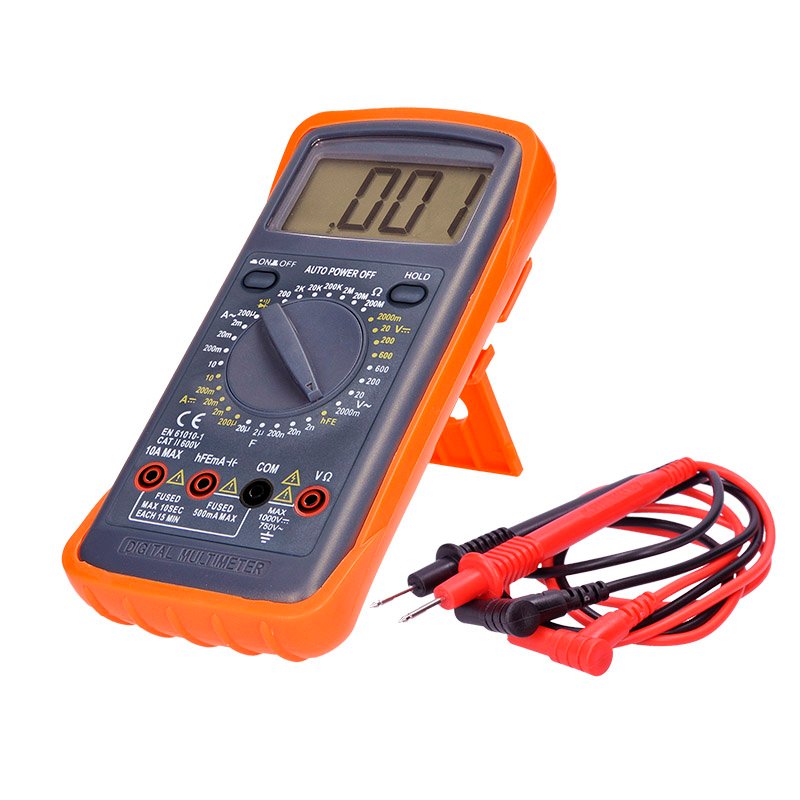 Solight multimeter, max. AC 600V/10A, max. DC 600V/10A, test diódy, bzučiak, hFE, kapacita, odpor - Image 6