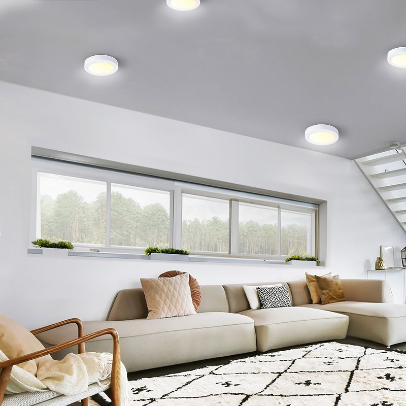 Solight LED mini panel CCT, prisazený, 12W, 900lm, 3000K, 4000K, 6000K, okrúhly - Image 5