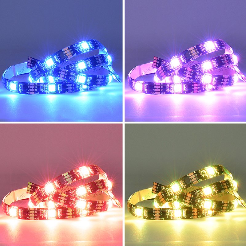 Solight LED RGB pásik pre TV, 2 x 50cm, USB, vypínač, diaľkový ovládač - Image 2