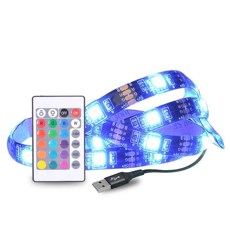 Solight LED RGB pásik pre TV, 2 x 50cm, USB, vypínač, diaľkový ovládač - Image 10