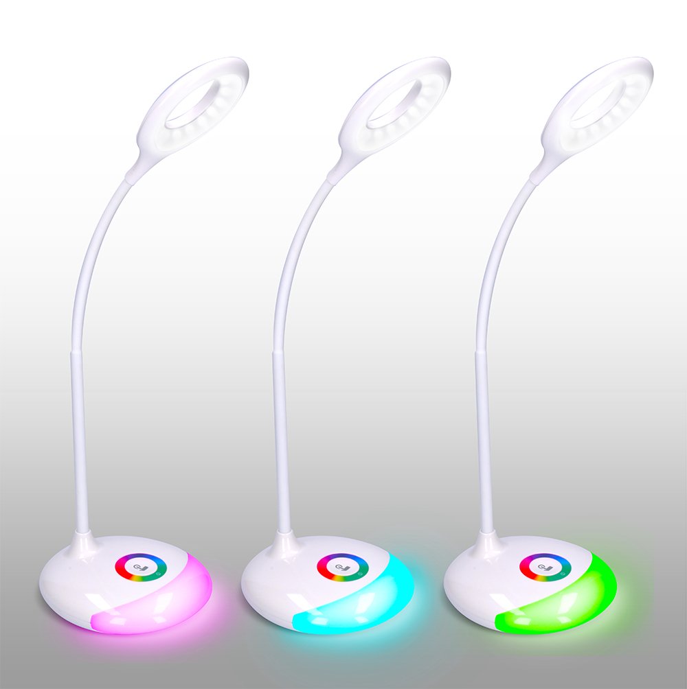 Solight LED stolná lampička nabíjacia, 5W, RGB podsvietenie, stmievateľná, USB napájanie - Image 9