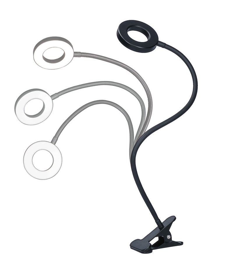 Solight LED stmievateľná stolná lampička s klipom, 300lm, nastaviteľná teplota svetla, USB - Image 9