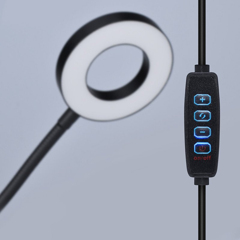 Solight LED stmievateľná stolná lampička s klipom, 300lm, nastaviteľná teplota svetla, USB - Image 4