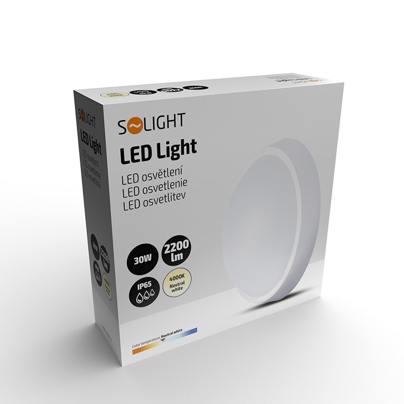 Solight LED vonkajšie osvetlenie, 30W, 2200L, 4000K, IP65, 32cm - Image 10