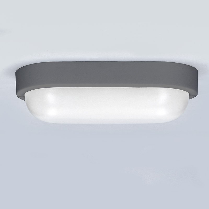 Solight LED vonkajšie osvetlenie oválne, 13W, 910lm, 4000K, IP54, 21cm, sivá farba - Image 9