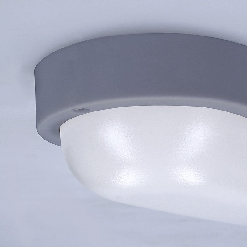 Solight LED vonkajšie osvetlenie oválne, 13W, 910lm, 4000K, IP54, 21cm, sivá farba - Image 4
