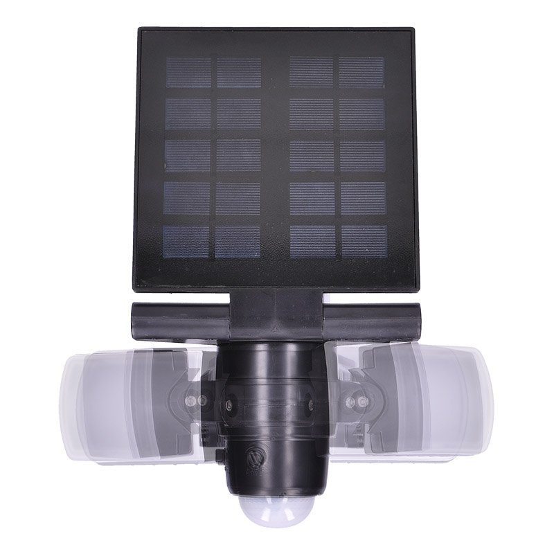 Solight LED solárne svetlo so senzorom, 8W, 600lm, Li-on, čierna - Image 9