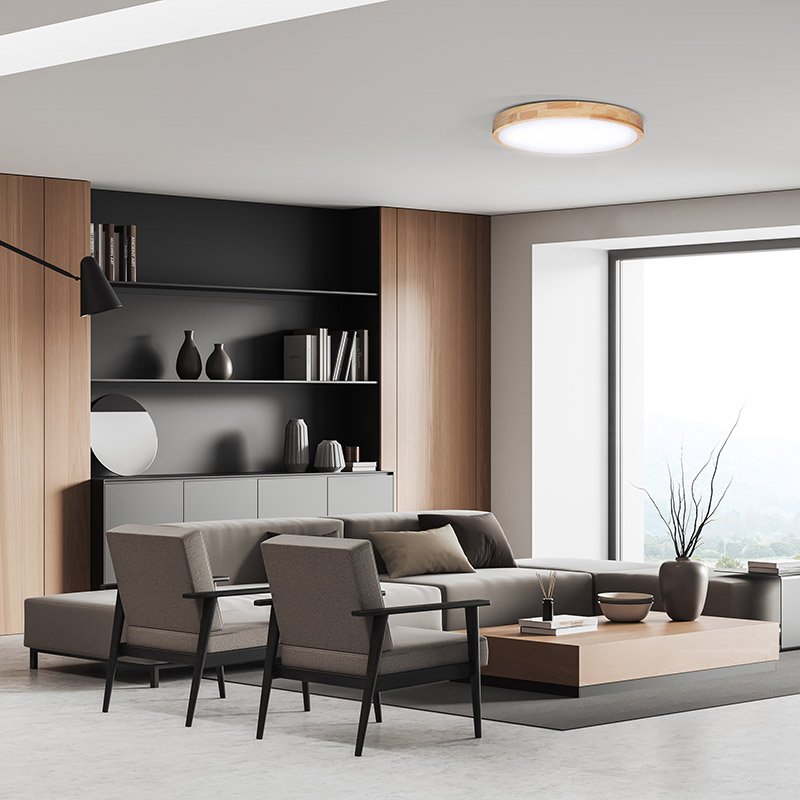 Solight LED osvetlenie s diaľkovým ovládačom Solid Oak, 48W, 3360lm, 39cm, zmena chromatičnosti, stmievateľné - Image 5