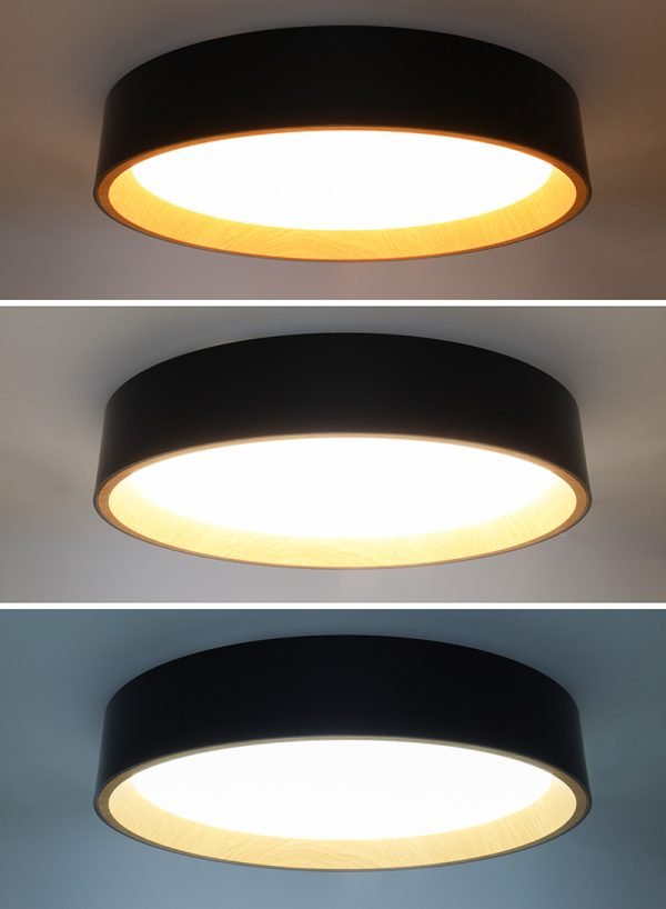 Solight LED osvetlenie s diaľkovým ovládačom Larios Black, 48W, 3360lm, 39cm, zmena chromatickosti, stmievateľná - Image 3