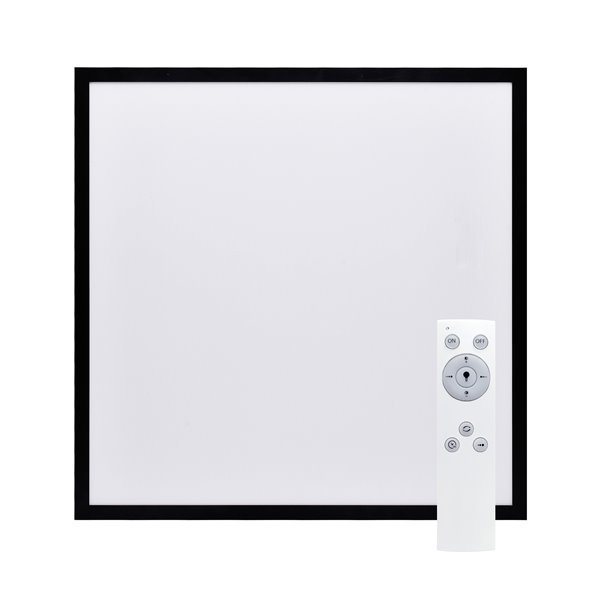 Solight LED ceiling lighting with remote control, square, wood decor, 3000lm, 40W, 45x45cm - Image 5
