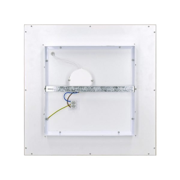 Solight LED ceiling lighting with remote control, square, wood decor, 3000lm, 40W, 45x45cm - Image 6
