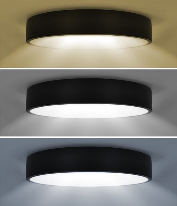 Solight LED stropné osvetlenie LECCE, 3CCT, 48W, 2900lm, 40cm, 3000/4000/6000K, čierna - Image 9