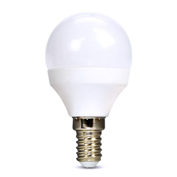 Solight LED žiarovka, miniglobe, 8W, E14, 3000K, 720lm, biele prevedenie