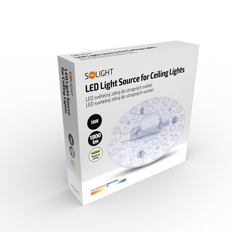 Solight LED svetelný zdroj do stropných svetiel, 18W, 1800lm, 4000K, 155mm - Image 8